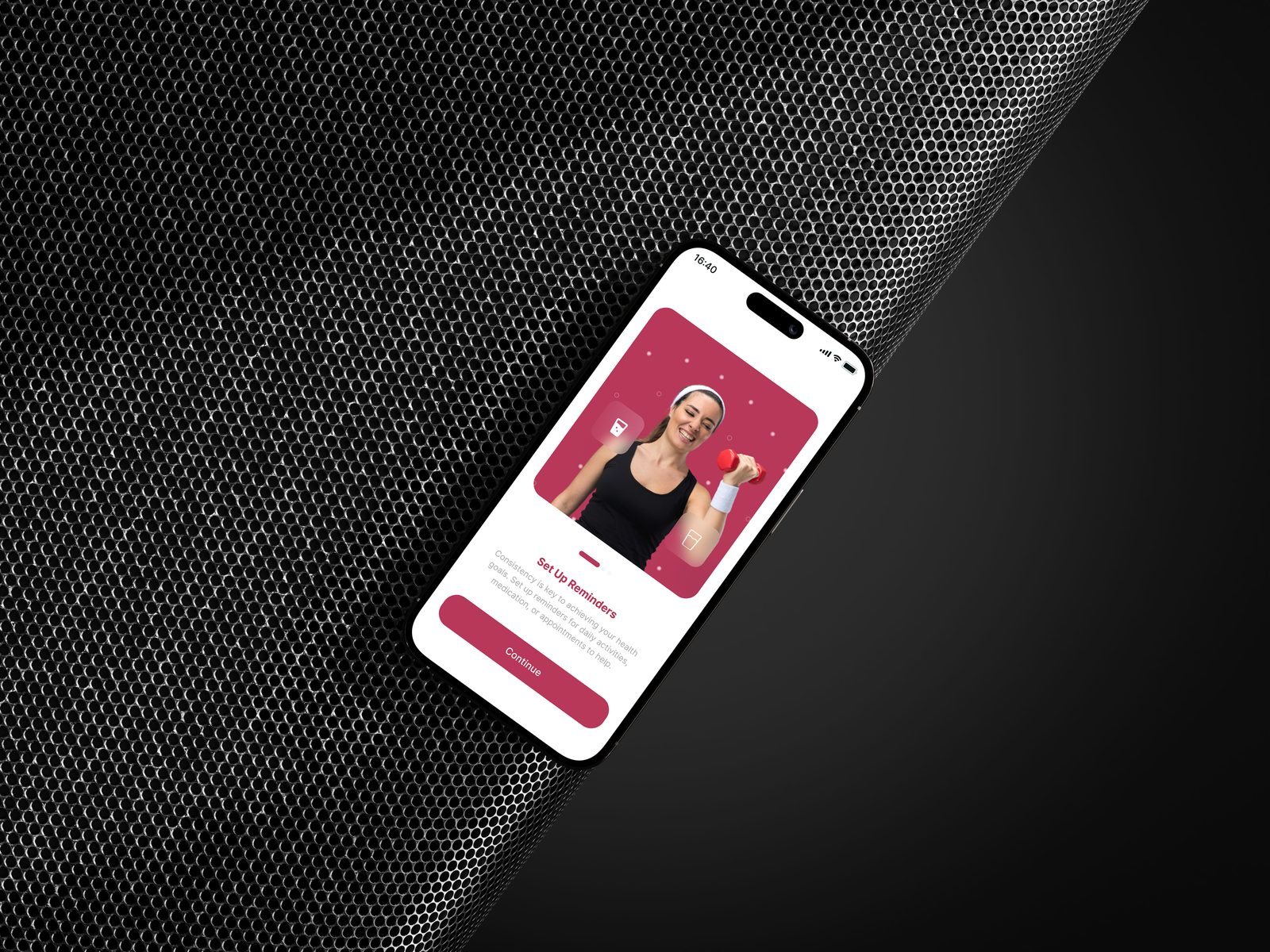 Envision Health workplace wellness app on a phone